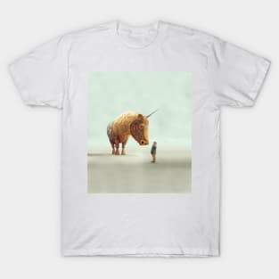 The Mystical Unicorn and the Little Girl T-Shirt